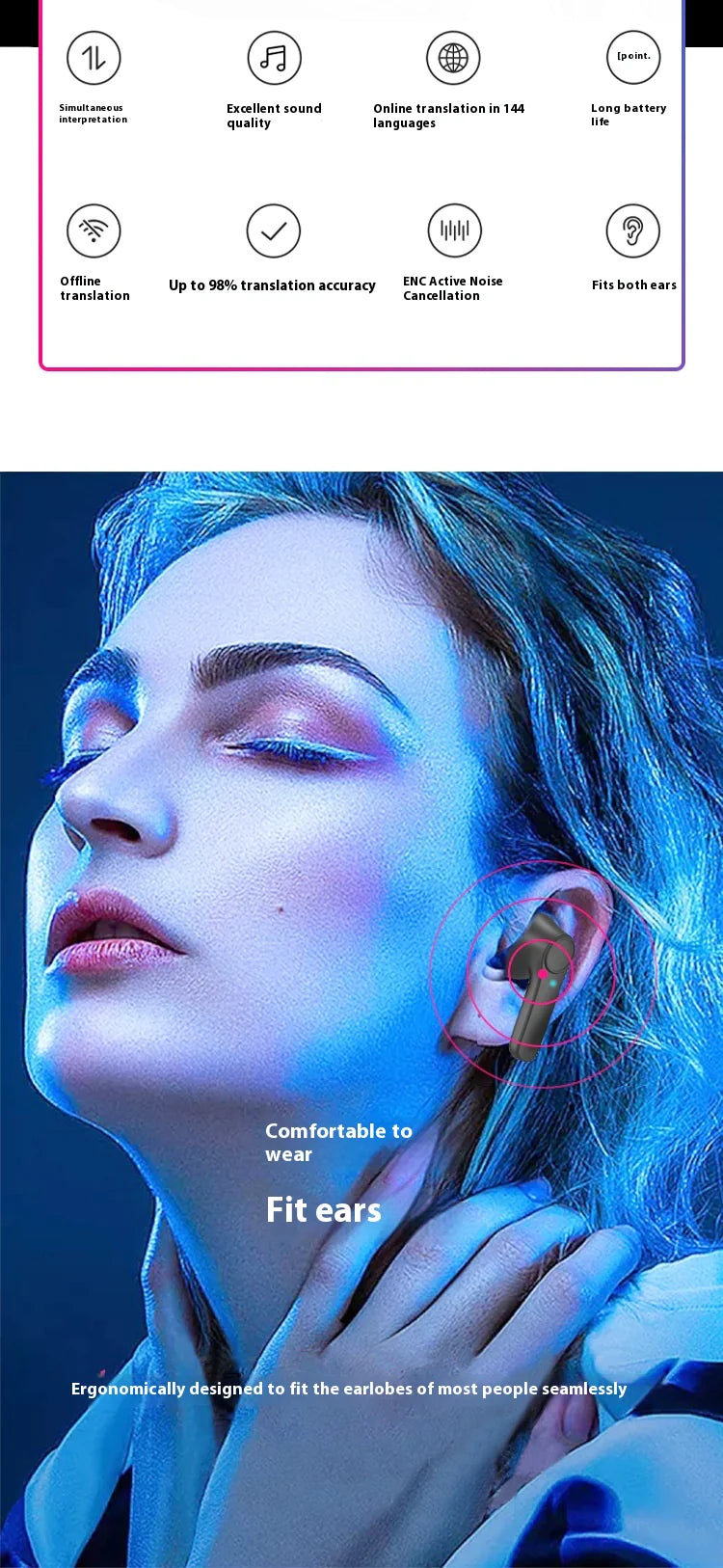 Vibe Collective Simultaneous Translate Earbuds